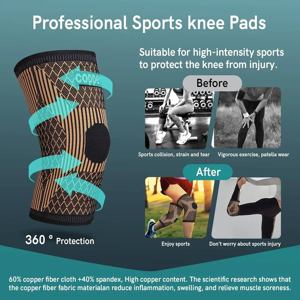 CopperFlex Advanced Copper Infused Compression X-Stabilizer for Pain Relief & Stability