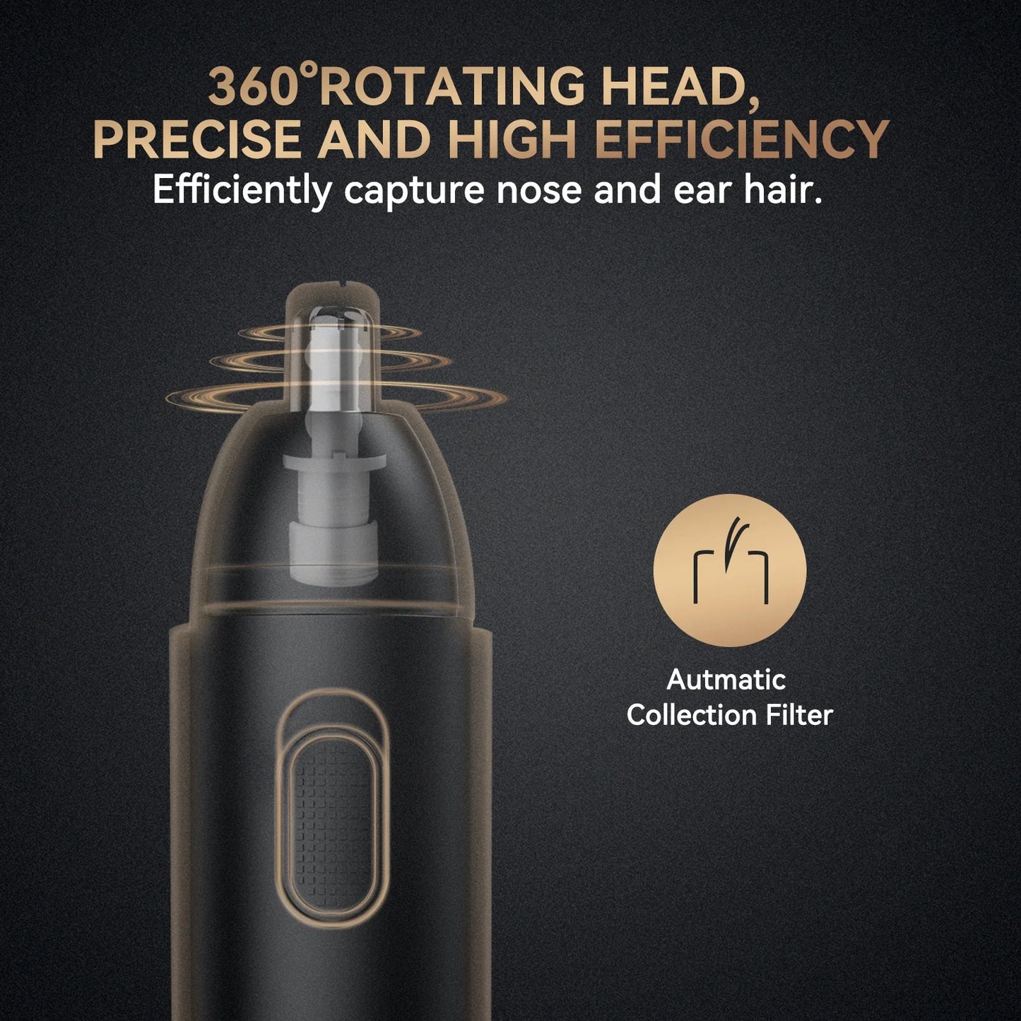 MAXGROOM Rechargeable 360 Rotating Dual-Blade Waterproof Hair Trimmer