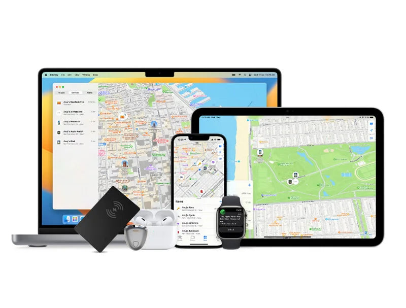 Credit Card Size GPS Wallet Locator with Wireless Charging for Apple Devices