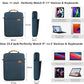 Premium 360° Protective 5 Pockets Tablet Sleeve with Plush Protection
