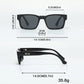 StreetLux Metal Core Square Polarized UV400 Sunglasses