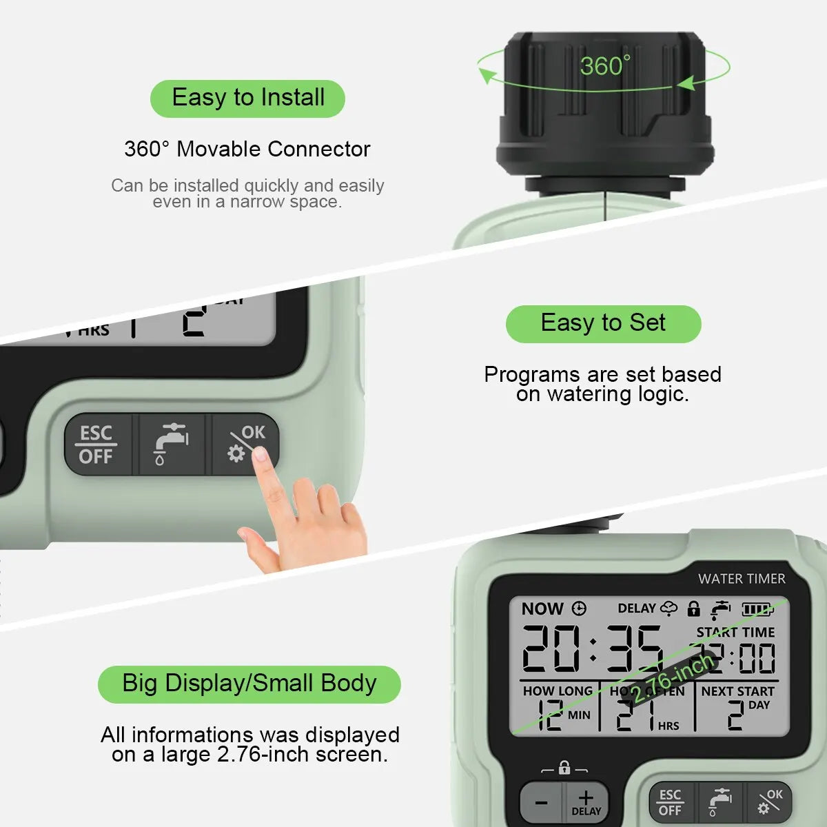 Automatic Garden Irrigation Intelligent Water Timer