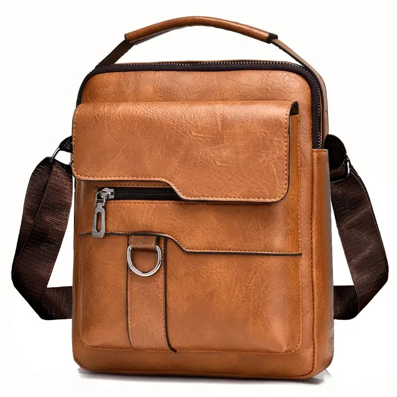 Vintage Textured Messenger Bag – Lightweight Compact & Practical