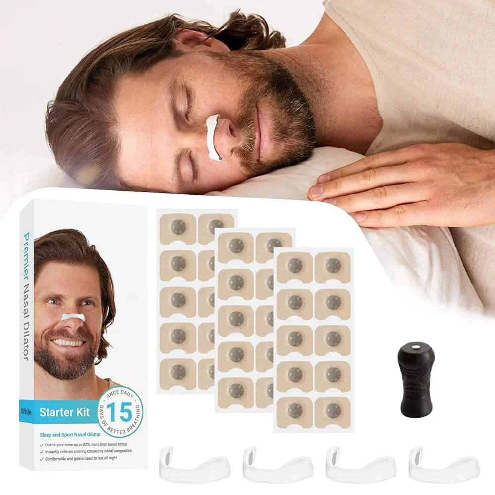 Smart Magnetic Nasal Breathing Dilators for Snoring Relief and Airflow Support