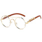 KAMMPT Vintage Double Bridge Gradient Multicolor Lenses Round Luxury Sunglasses