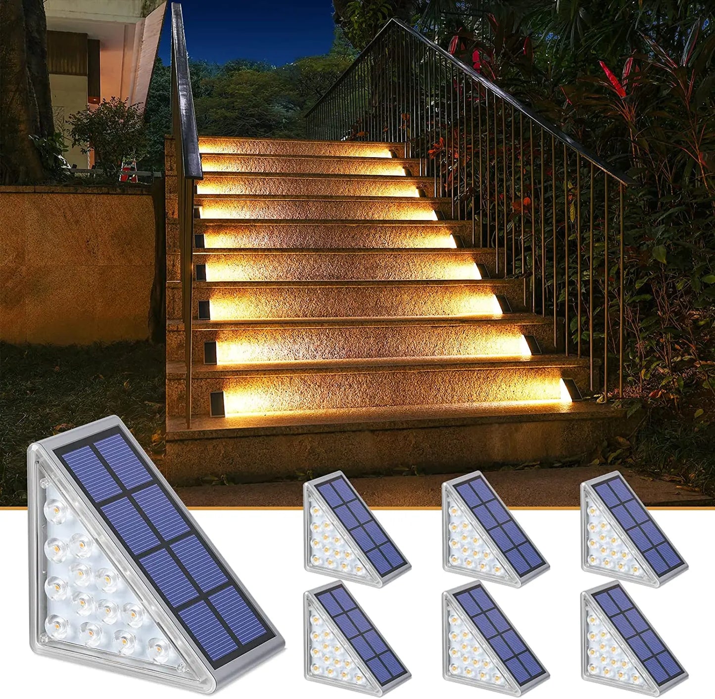 Super Bright Waterproof Solar Decor Garden Stairs Lighting