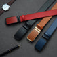 Holes-Free One-Handed Operation Micro-Adjustable Genuine Leather Belt