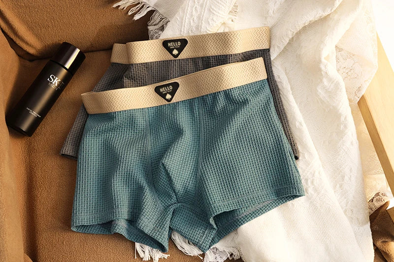 CoolEase Gentle Fit For Sensitive Skin Cool & Lightweight Breathable Ice Silk Boxers (4pcs)