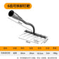 Multi-Tooth Carbon Steel Garden Rake for EZ Soil, Debris & Planting