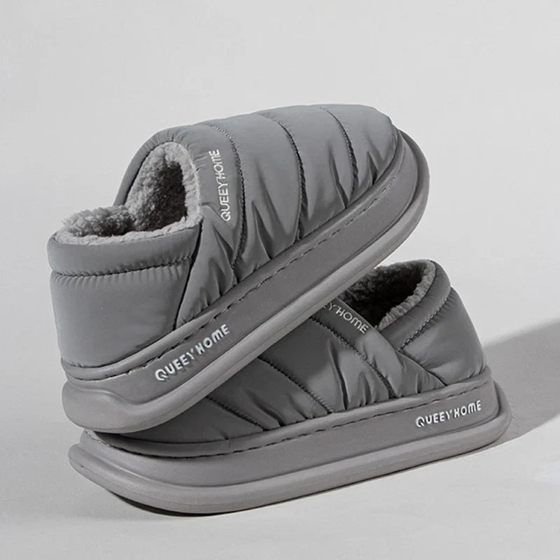 Winter Plush Thick Bottom Anti Slip Waterproof Indoor & Outdoor Slippers