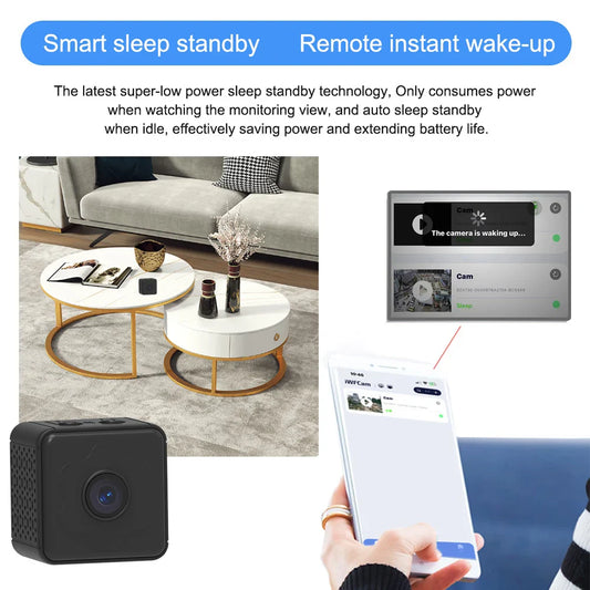 Magnetic Wireless Rechargeable Remote Monitor Smart HD Mini WIFI Camera