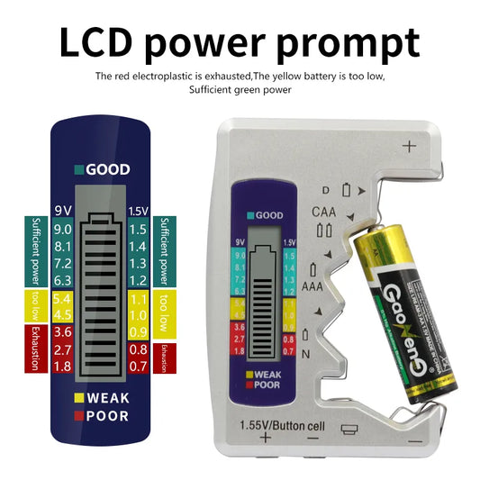 Universal Digital LCD Batteries Tester / Checker