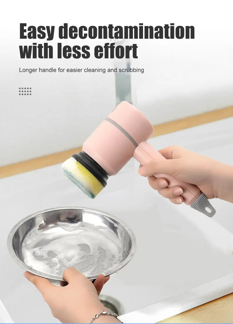 Multi-functional Rechargeable Electric Scrubber Cleaning Brush