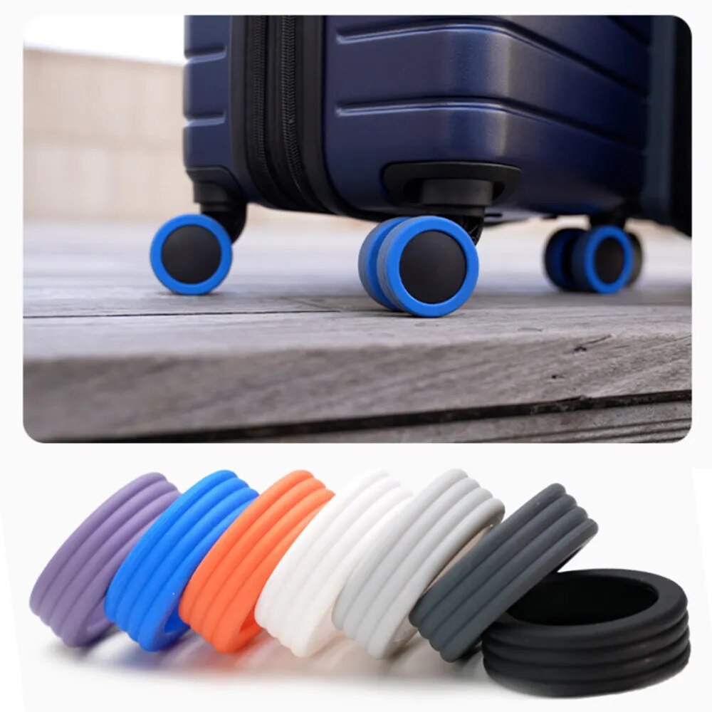 Silicone Luggage Suitcase Wheels Protector (8PCS)