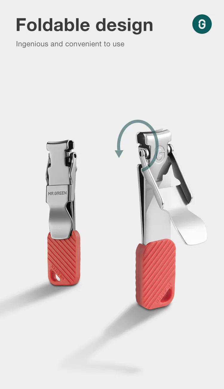 MR.GREEN Compact Foldable Key Chain Medical-Grade Nail Clippers