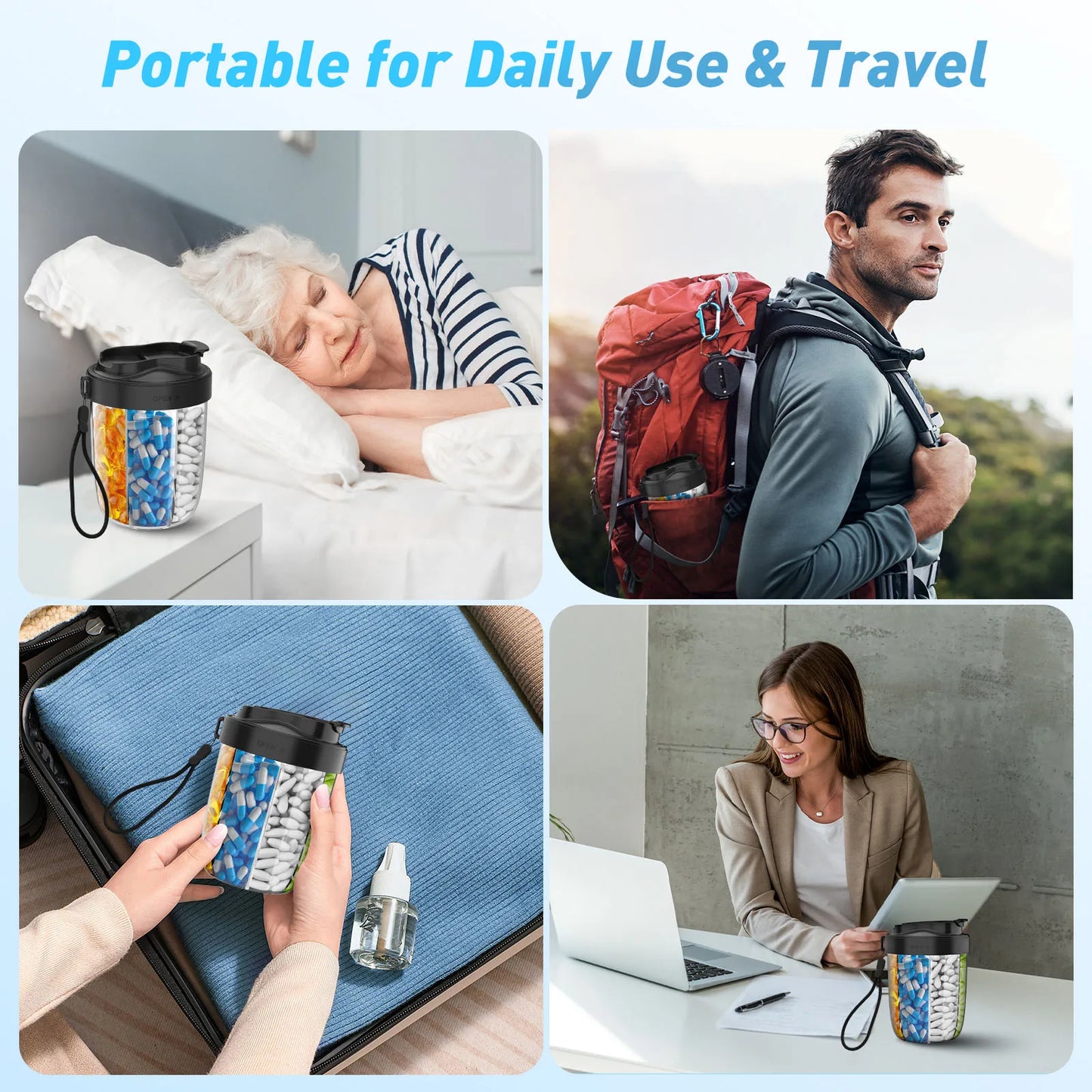 VitaCup BPA-Free 7-Day Large Slots Capacity Premium Comfort Pill Organizer