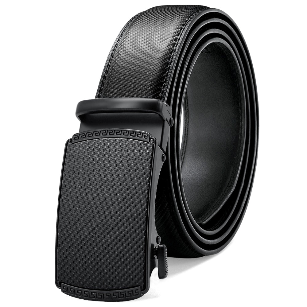 Premium Automatic Genuine Leather Ratchet Mechanism Belt