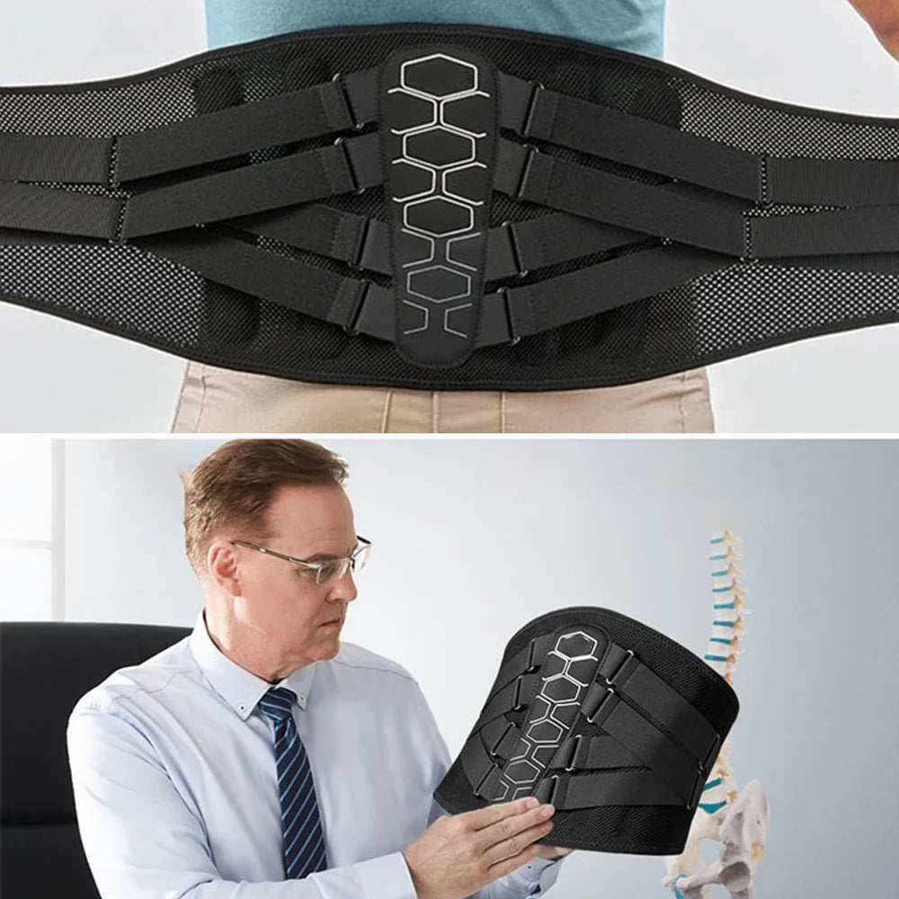 Lower Back & Lumbar Support Brace – Pain Relief for Sciatica, Herniated Discs and Scoliosis
