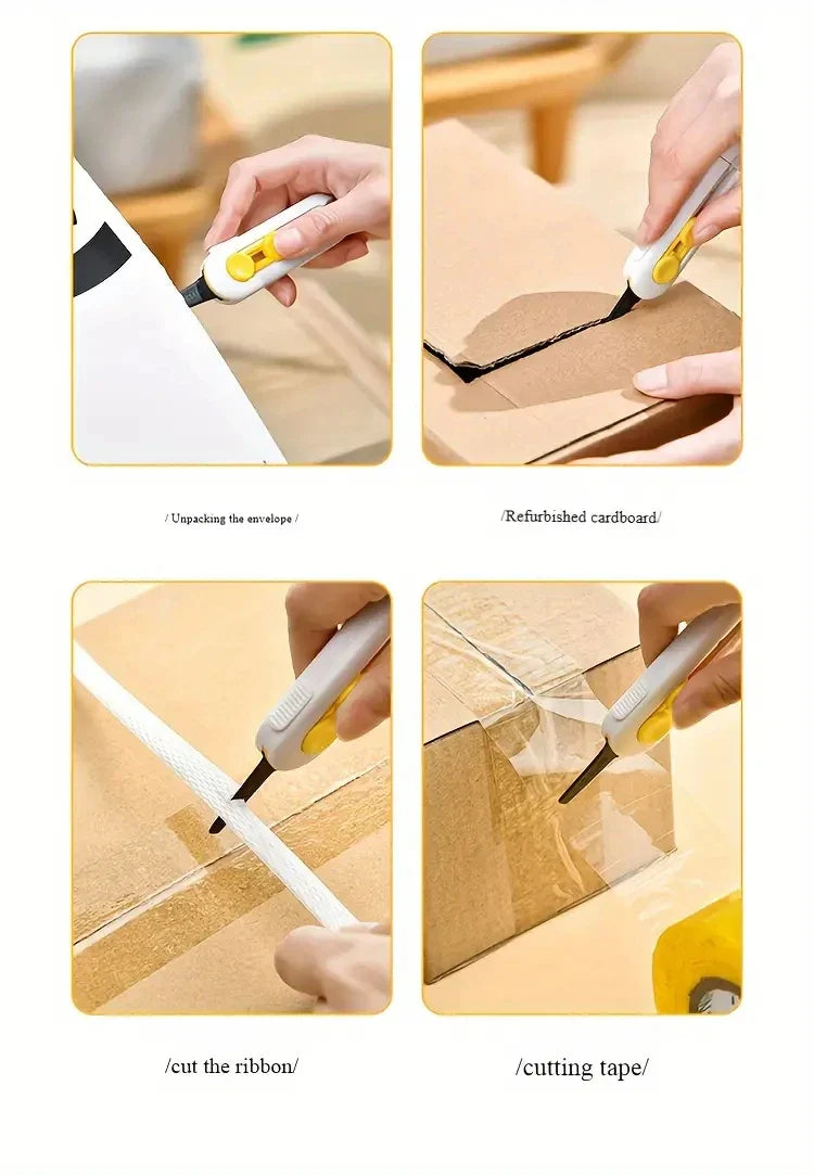 Magnetic Safety Design Retractable Blade Mini Box Opener / Cutter