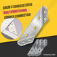 Versatile Use Stainless Steel Furniture Brackets Corner Connector (10pcs)