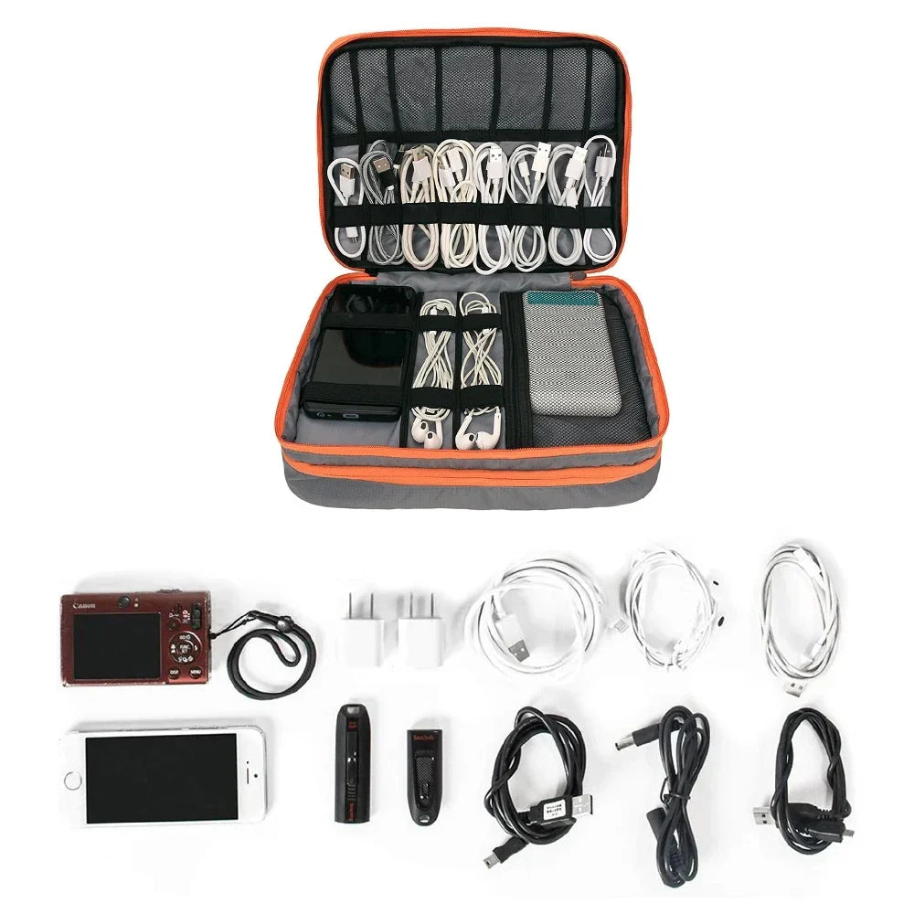 SmartPack – A three-layer Padded Multi-Compartment Waterproof Tech Organizer