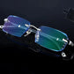 Luxury Ultralight Diamond-Cut Rimless Reading Glasses