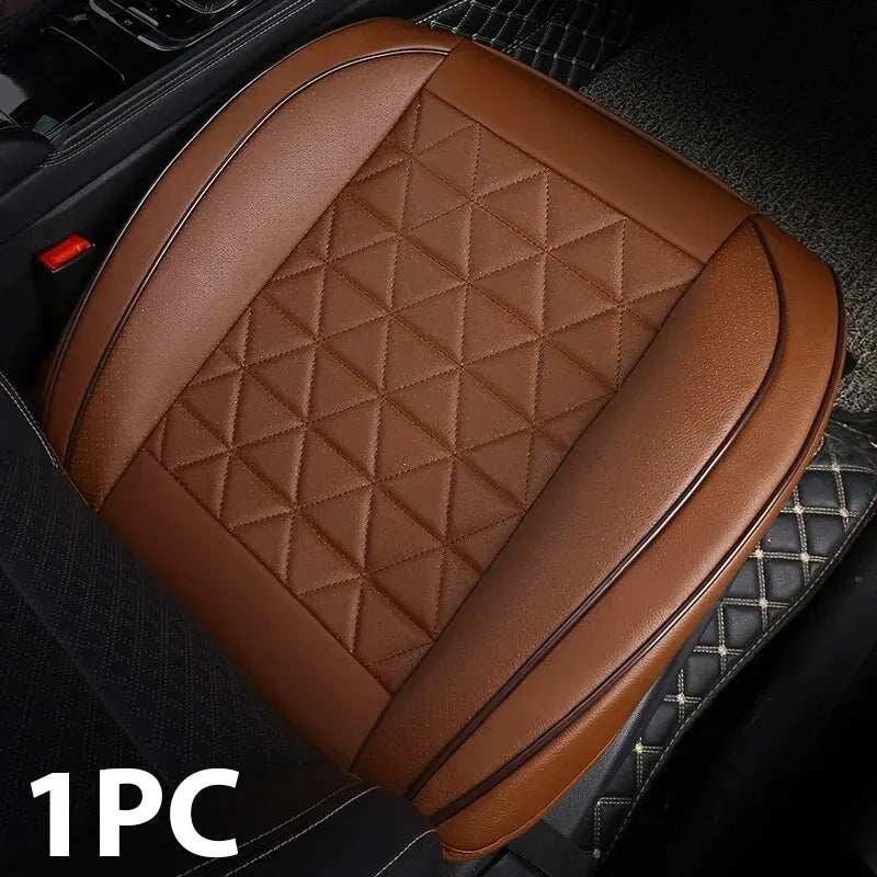 Deluxe PU Leather Car Seat Cover – Padded, Breathable & Universal Fit