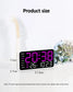 Seniors-Friendly Easy-Read Large Display LED Voice Control Alarm Clock