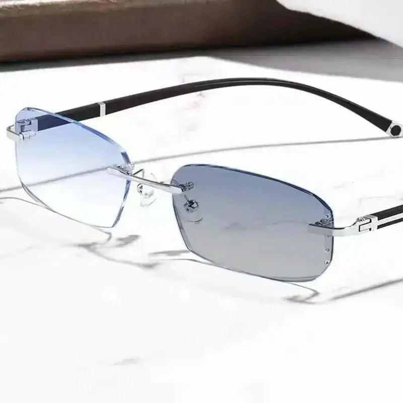 Luxury Ultralight Diamond-Cut Rimless Reading Glasses