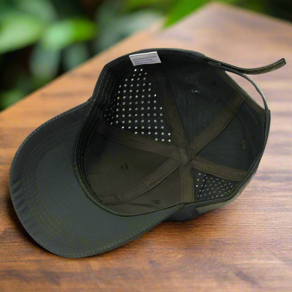 Durable & Lightweight Breathable Tactical Cap with Patented Glasses Holder Design