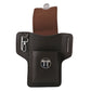Vintage Multi-Layer Belt Phone Holster with Key Hook & Front Pocket