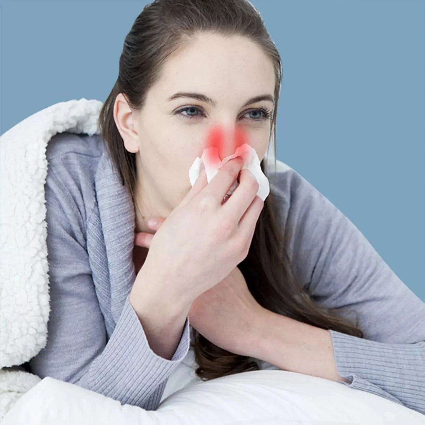 Advanced High-Frequency Pulse &  Red Light Rhinitis And Allergy Nasal Therapy Device