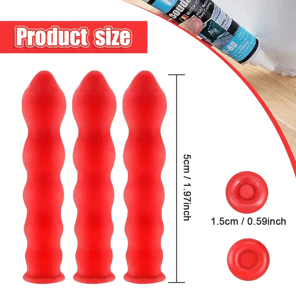 Reusable Caulking Gun Nozzles Sealing Caps (30pcs)