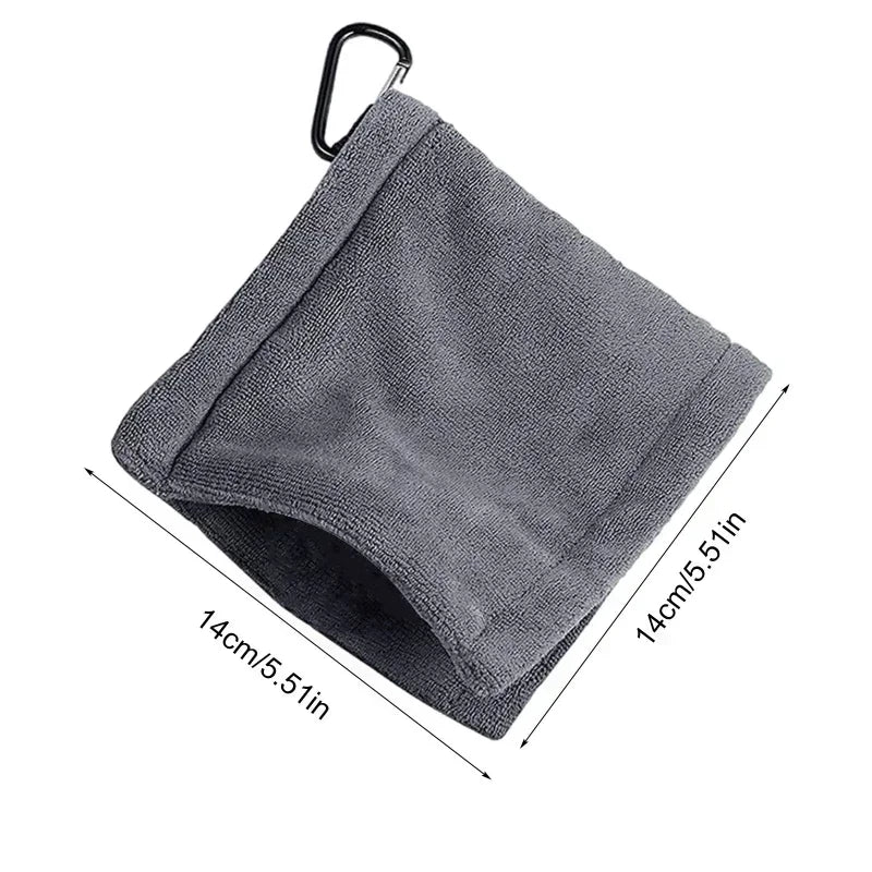 ProClean Pocket Microfiber Golf Ball Cleaning Towel with Clip (2 pcs)