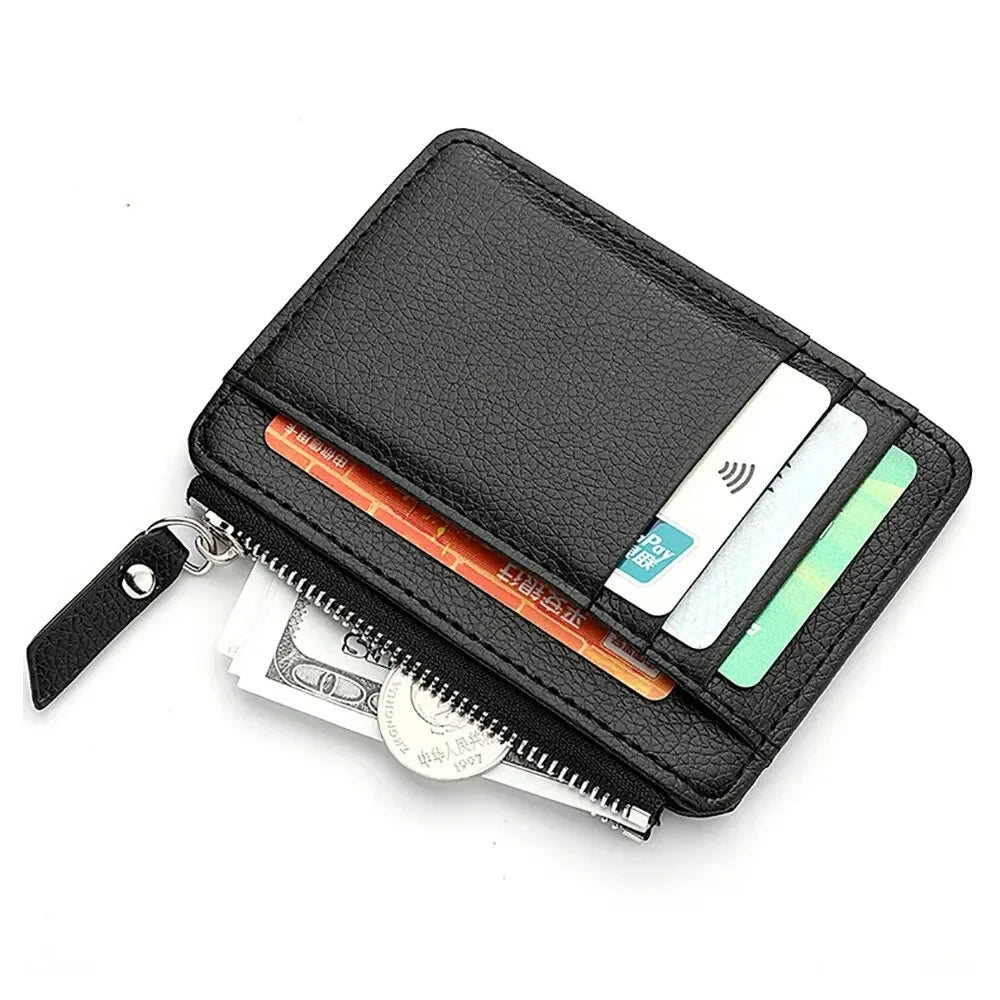 SlimZip Zippered Mini Wallet with Card Slots & Coin Pocket