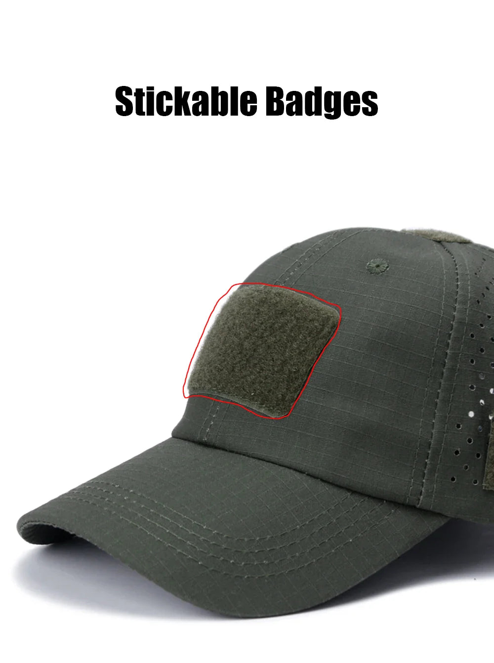 Durable & Lightweight Breathable Tactical Cap with Patented Glasses Holder Design