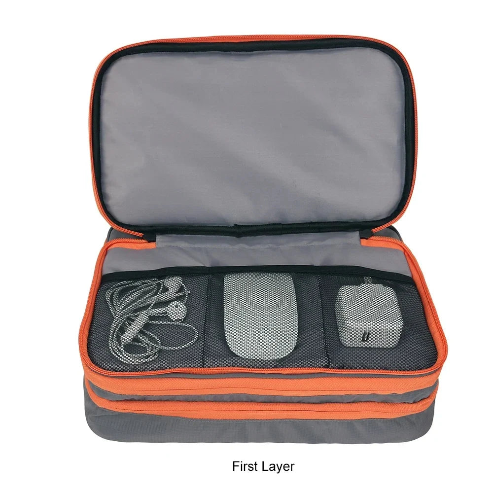 SmartPack – A three-layer Padded Multi-Compartment Waterproof Tech Organizer