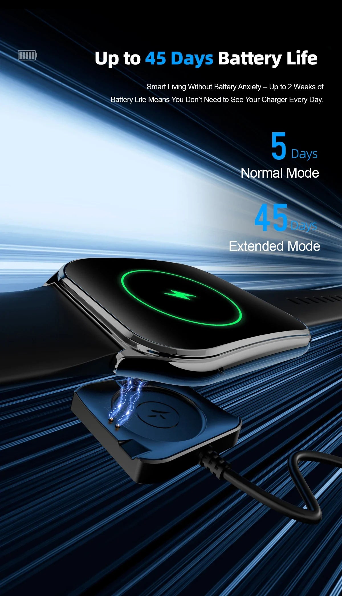 Ultra-Thin and Lightweight Brilliant 1.96” AMOLED Display Health Monitoring Smartwatch