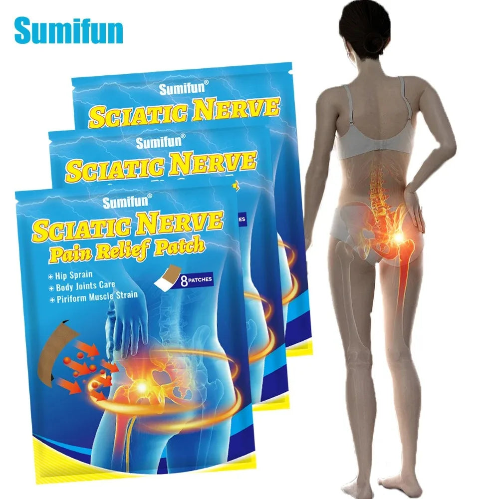 Deep Penetration & Long-Lasting Relief Natural Herbal Sciatic Nerve Orthopedic Plaster
