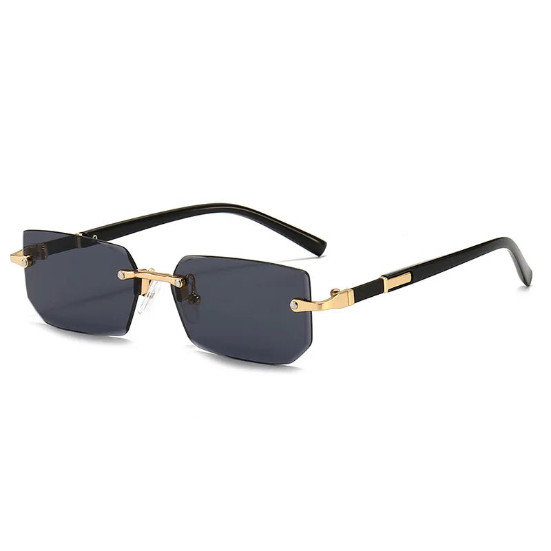 Modern Slim Rimless Impact-Resistant UV400 Lightweight Sunglasses