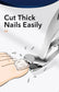 Professional Wide Jaw 45° Angled Head–Labor-Saving Anti-Splash Thick Nail Cutter