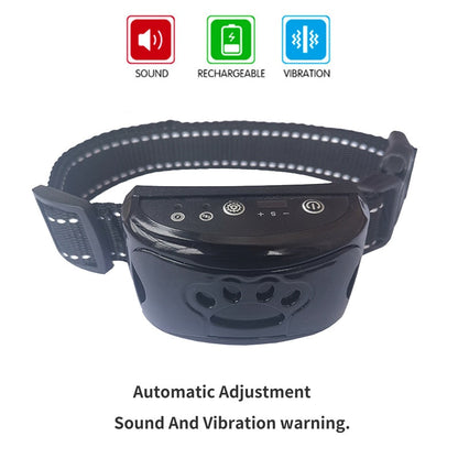 Ultrasonic+Vibration Dog Anti Barking Training Collar (NO Electroshocks)