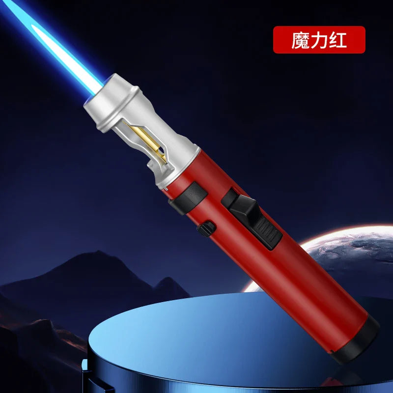 Heavy-Duty Metal Multi-Use Jet Torch Lighter Adjustable Flame, Safety Lock, Windproof