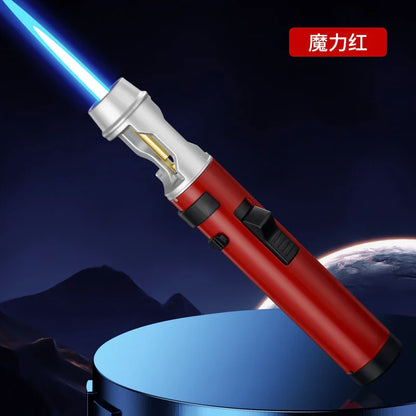 Heavy-Duty Metal Multi-Use Jet Torch Lighter Adjustable Flame, Safety Lock, Windproof