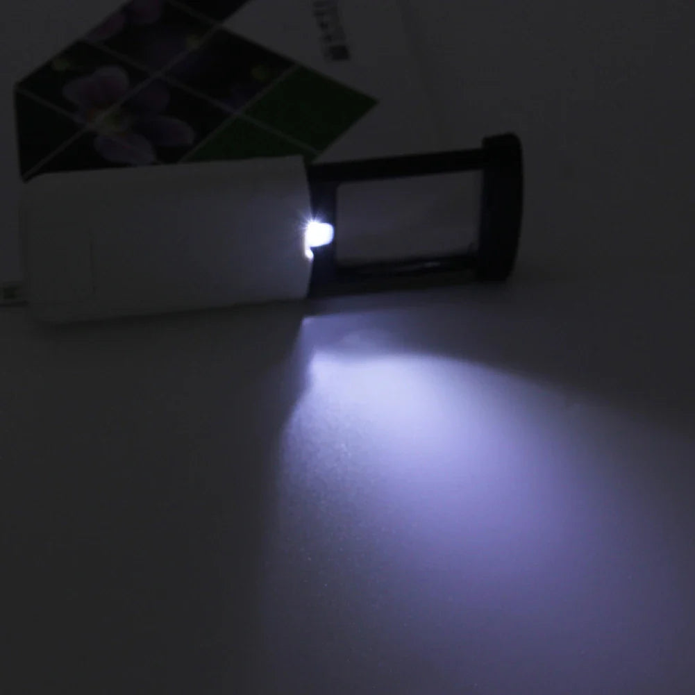 EZRead Senior-Friendly 4X Foldable LED Pocket LED Illuminated Magnifier