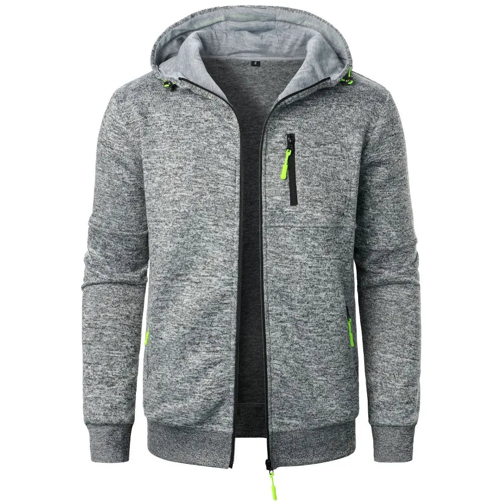 Lightweight and Breathable Zip up Hoodie with Zipper Pockets