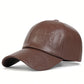 Premium Faux Leather Vintage Design All-Season Leather Adjustable Baseball Cap