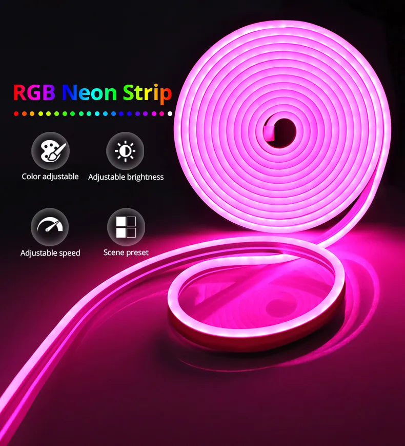 Wi-Fi Control Smart Led RGB Neon Waterproof Strips