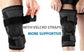 Knee Support Compression Gel Sleeve with Side Stabilizers & Velcro Straps