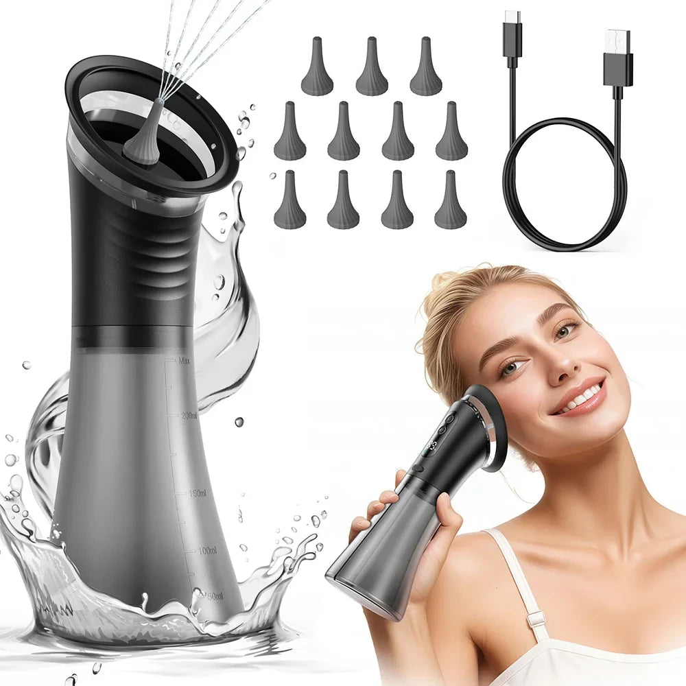 Rechargeable 3 Pressure Modes Dual-Tank Ear Wax Removal